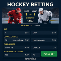 SpinPalace - Hockey Sports Betting